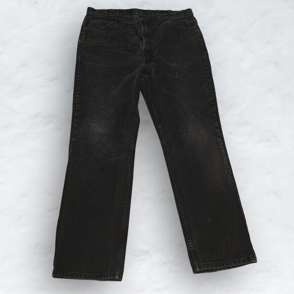 Levi's Orange Tab Distressed Faded Black Grey Jeans Pants - Picture 2 of 6